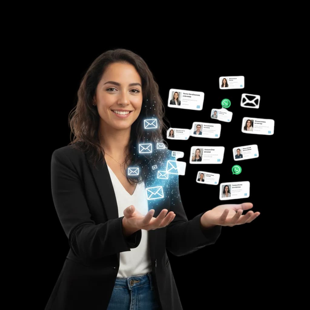 Profesional de reclutamiento con IA gestionando candidatos